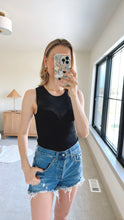 Load image into Gallery viewer, CLEARANCE 50% OFF | Black Sheer Tank
