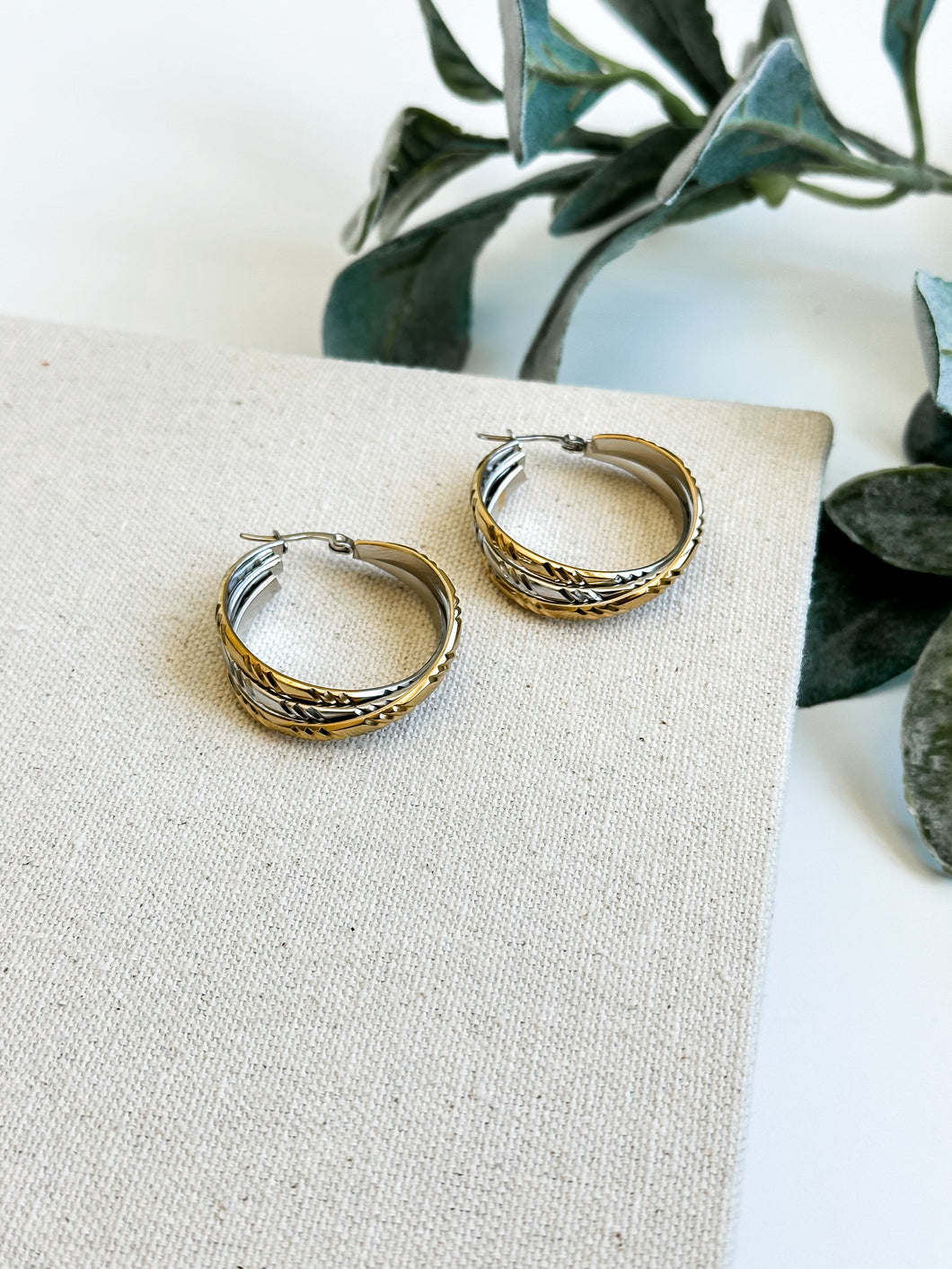 Mixed Material Hoops | Style 1