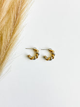 Load image into Gallery viewer, Small Twisted Hoops | Gold &amp; Silver
